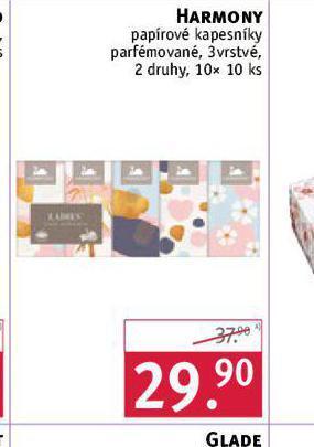 Rossmann Harmony papírové kapesníky nabídka