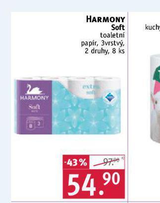 Rossmann Harmony soft toaletní papír nabídka