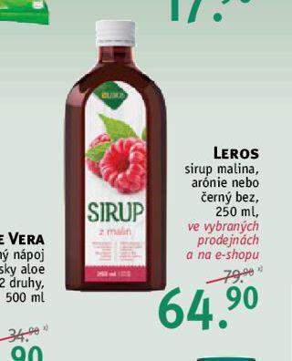Rossmann Leros sirup nabídka