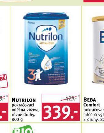 Rossmann Nutrilon pokračovací mléčná výživa nabídka