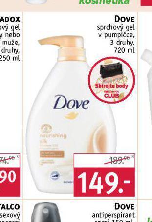 Rossmann Dove sprchový gel nabídka
