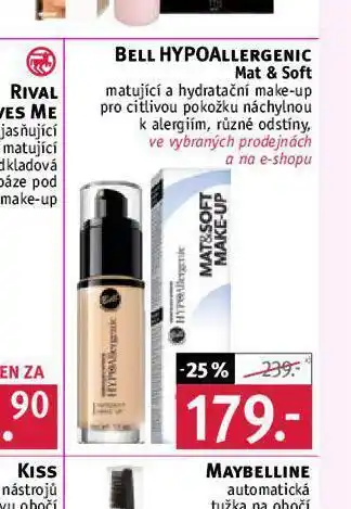 Rossmann Bell hypoallergenic make-up nabídka