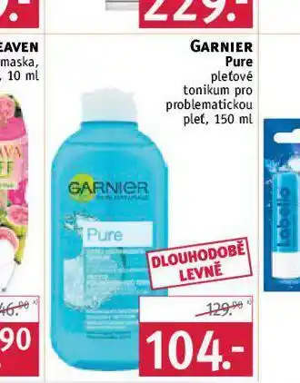Rossmann Garnier pure pleťové tonikum nabídka