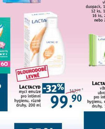 Rossmann Lactacyd mycí emulze pro intimní hygienu nabídka