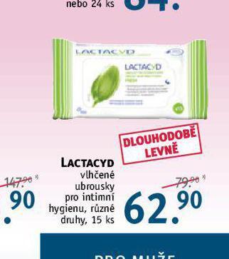 Rossmann Lactacyd vlhčené ubrousky pro intimní hygienu nabídka