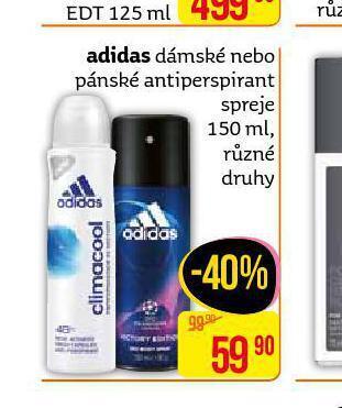 Teta Adidas antiperspirant nabídka