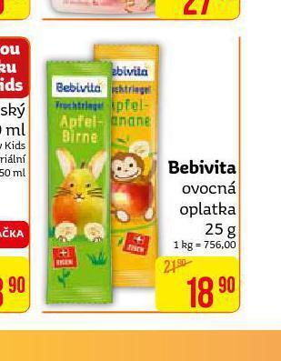 Teta Bebivita ovocná oplatka nabídka