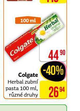Teta Colgate herbal zubní pasta nabídka