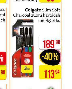Teta Colgate slim soft charcoal zubní kartáček nabídka