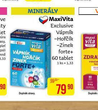 Teta Maxivita exclusive vápník-hořčík-zinek forte+ nabídka