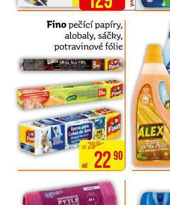 Teta Fino pečící papír, alobal, sáčky, potravinové fólie nabídka