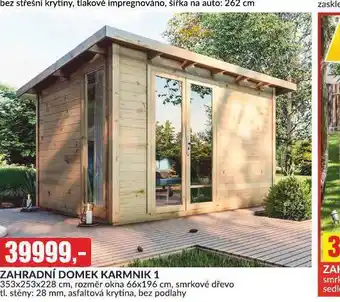 Baumax Zahradní domek karmnik1 nabídka