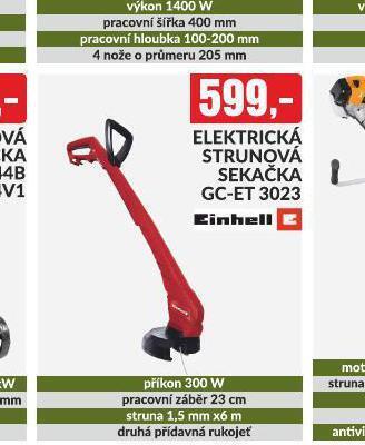 Baumax Elektrická strunová sekačka nabídka
