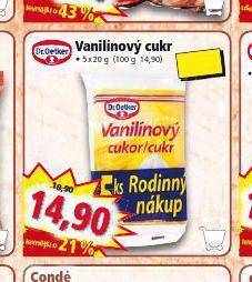 Norma Vanilinový cukr nabídka