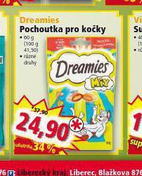 Norma Dreamies pochoutky pro kočky nabídka