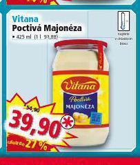Vitana poctivá majonéza