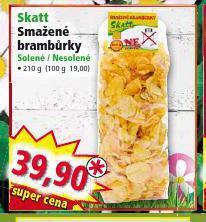 Norma Skatt smažené brambůrky nabídka