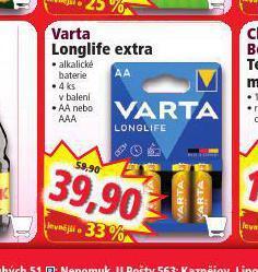 Norma Varta longlife extra nabídka