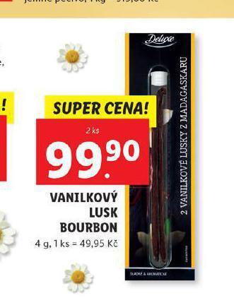 Lidl Vanilkový lusk bourbon nabídka