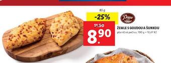 Lidl Žemle s goudou a šunkou nabídka