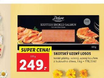 Lidl Skotský uzený losos nabídka