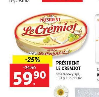 Lidl Président le crémiot nabídka