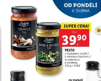 Lidl Pesto nabídka