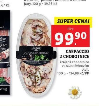 Lidl Carpaccio z chobotnice nabídka