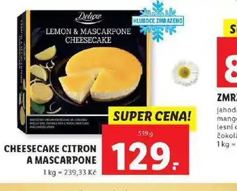 Lidl Cheesecake citron a mascarpone nabídka