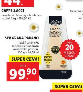 Lidl Sýr grana padano nabídka