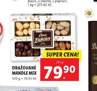 Lidl Dražované mandle mix nabídka