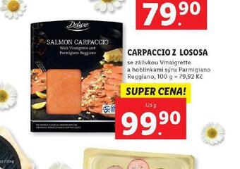 Lidl Carpaccio z lososa nabídka