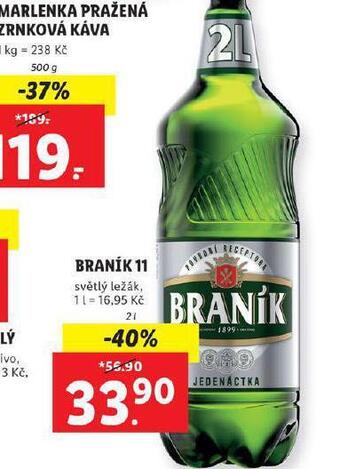 Lidl Pivo braník 11 nabídka