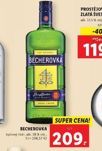 Lidl Becherovka nabídka