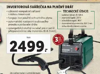 Lidl Inertorová svářečka na plněný drát nabídka