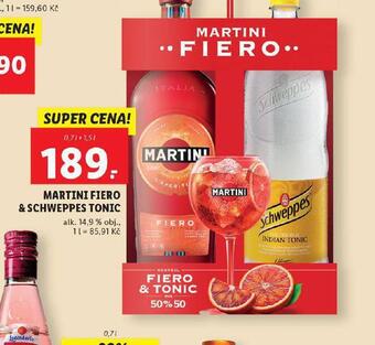 Martini fiero & schweppes tonic