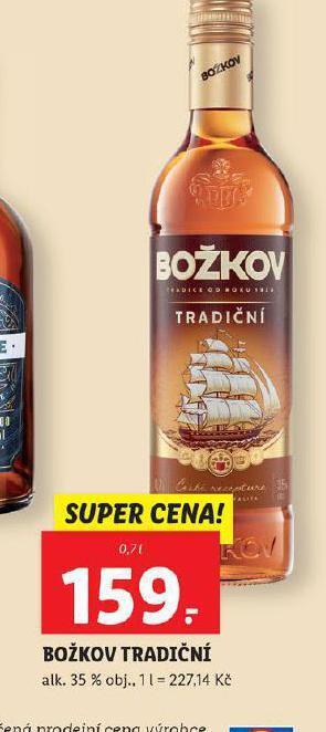 Lidl Božkov tradiční nabídka