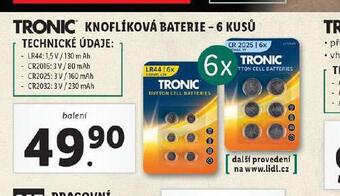 Lidl Tronic knoflíková baterie nabídka