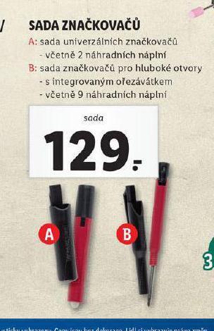 Lidl Sada značkovačů nabídka