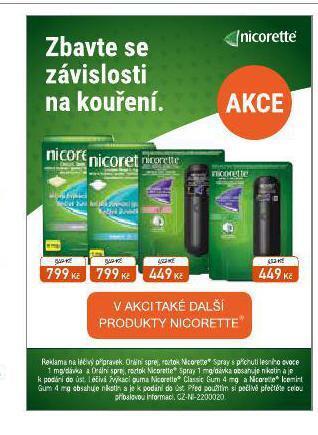 Alphega Lékárna Nicorette nabídka