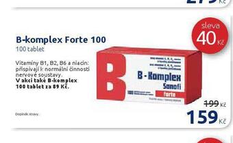 Benu B-komplex forte nabídka