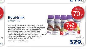 Benu Nutridrink nabídka