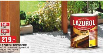 Baumax Lazurol topdecor nabídka