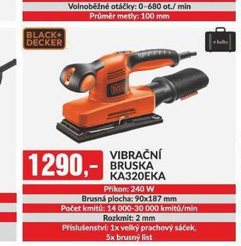 Baumax Vibrační bruska black & decker nabídka