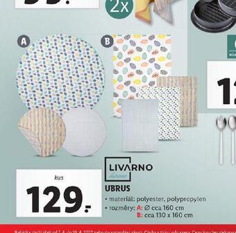Lidl Ubrus nabídka