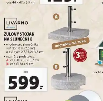 Lidl Žulový stojan na lehátko nabídka