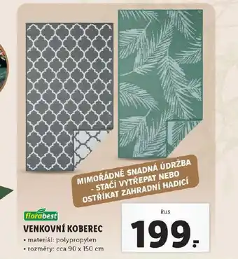 Lidl Venkovní koberec nabídka