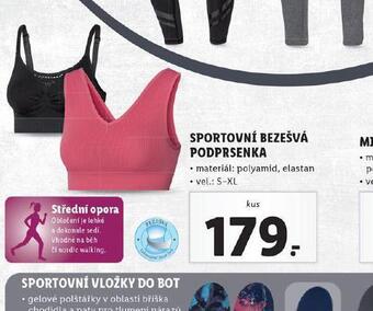 Lidl Sportovní bezešvá podprsenka nabídka