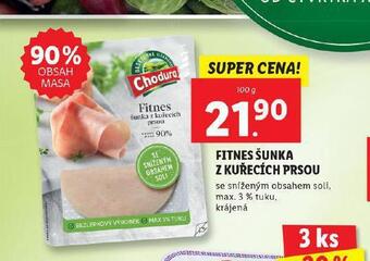 Lidl Fitnes šunka z kuřecích prsou nabídka