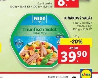 Lidl Tuňákový salát nabídka